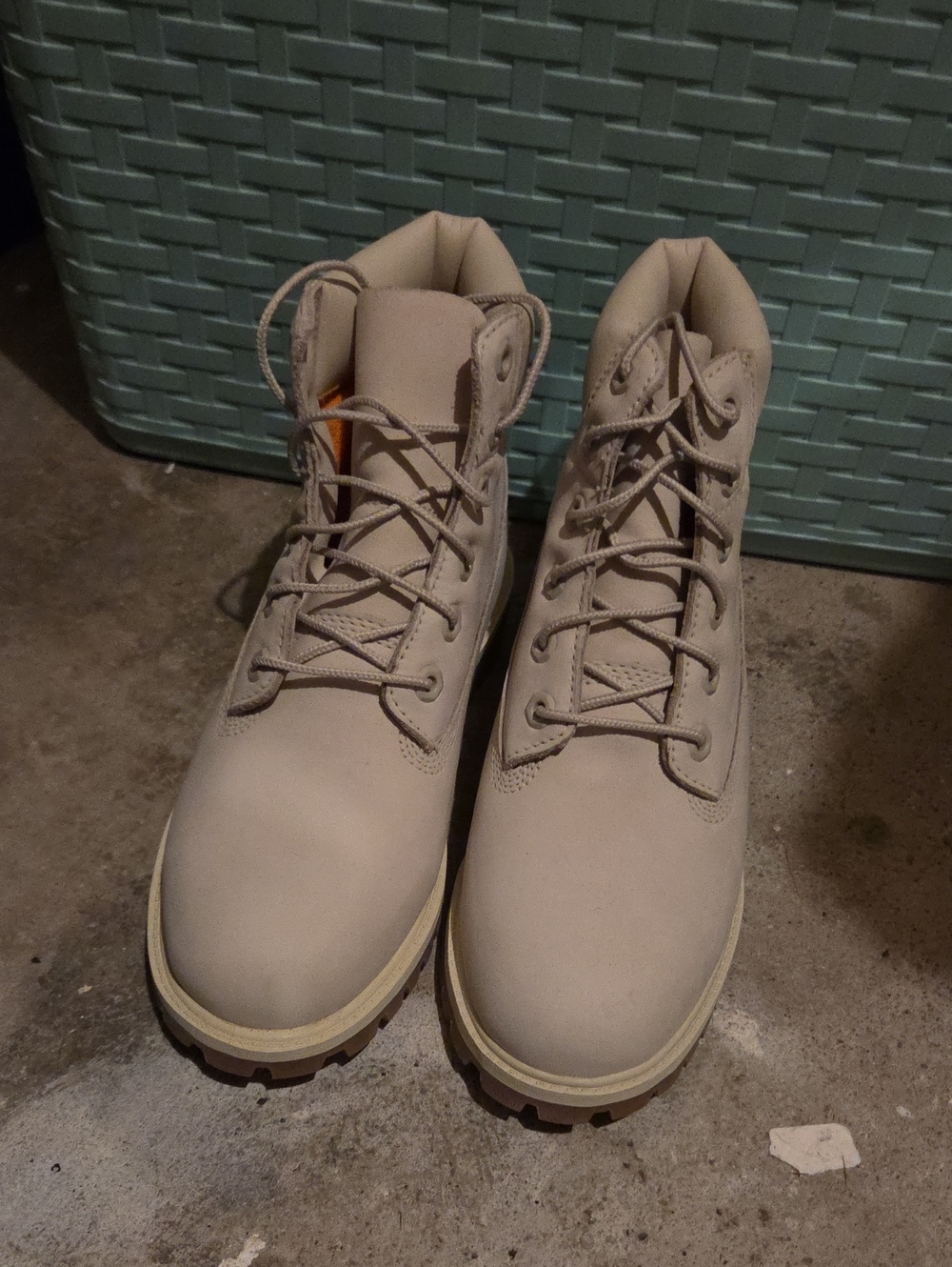 Timberland Kids Beige Lace-Up Work Boots